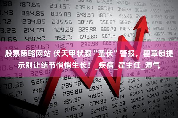 股票策略网站 伏天甲状腺“蛰伏”警报，翟章锁提示别让结节悄悄生长！_疾病_翟主任_湿气