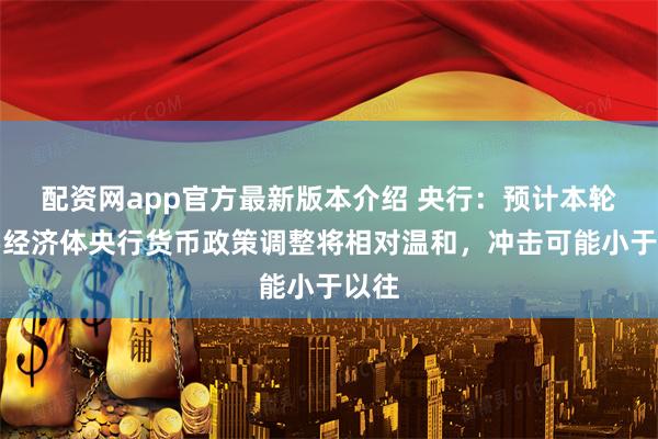 配资网app官方最新版本介绍 央行：预计本轮主要经济体央行货币政策调整将相对温和，冲击可能小于以往